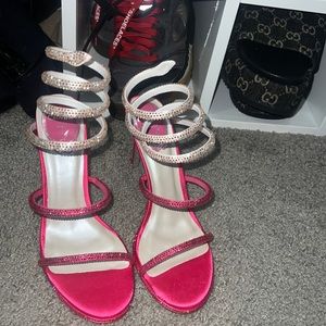Rene caovilla crystal heels